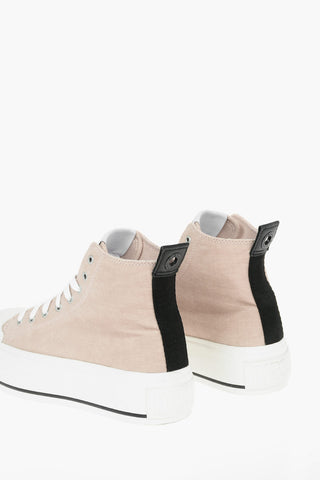 5cm Velour S-ASTICO High-Top Sneakers with Platform