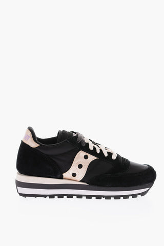suede and fabric JAZZ TRIPLE sneakers