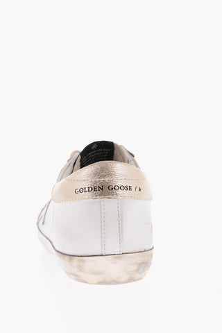 vintage effect leather SUPER-STAR CLASSIC sneakers