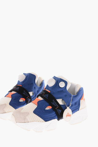 ADIDAS technical fabric INSTAPUMP FURY BOOST sneakers with leather detail