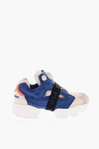 ADIDAS technical fabric INSTAPUMP FURY BOOST sneakers with leather detail