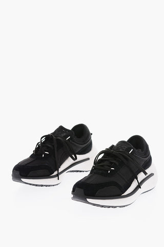 Y-3 BY YOHJI YAMAMOTO fabric AJATU RUN sneakers with suede trimmings 