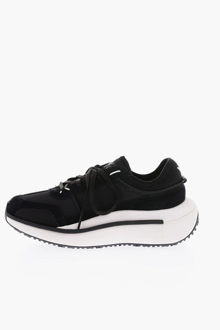 Y-3 BY YOHJI YAMAMOTO fabric AJATU RUN sneakers with suede trimmings 