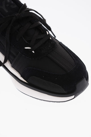 Y-3 BY YOHJI YAMAMOTO fabric AJATU RUN sneakers with suede trimmings 