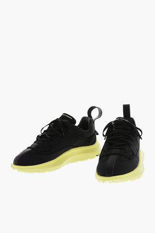 Y-3 BY YOHJI YAMAMOTO solid color SHIKU RUN sneakers with contrasting sole 