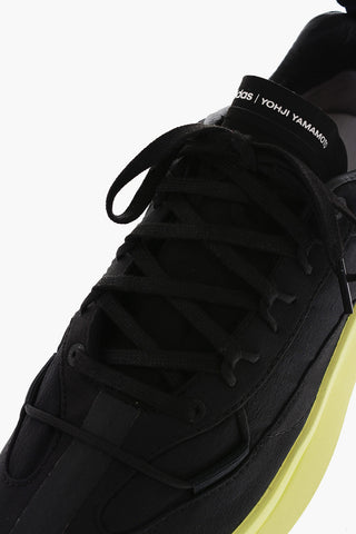 Y-3 BY YOHJI YAMAMOTO solid color SHIKU RUN sneakers with contrasting sole 