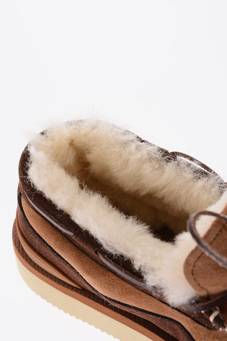 suede loafers with inner fur