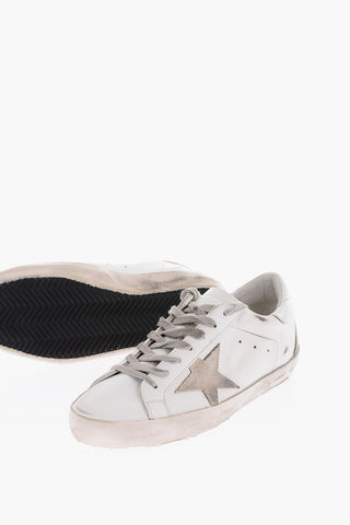 Sneakers SUPER-STAR CLASSIC in pelle effetto vintage