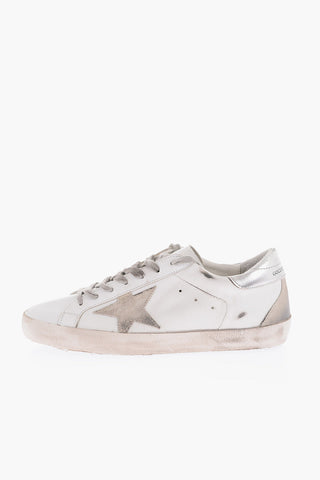 Sneakers SUPER-STAR CLASSIC in pelle effetto vintage