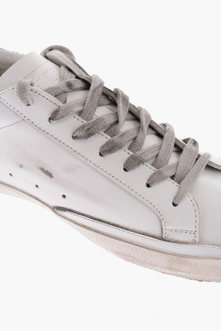 Sneakers SUPER-STAR CLASSIC in pelle effetto vintage