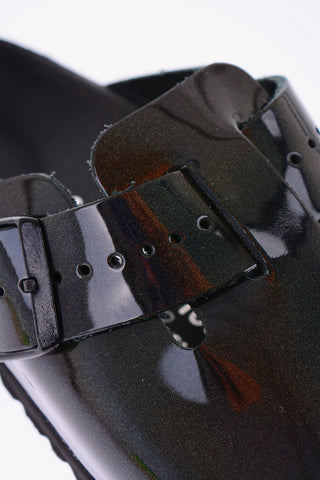 BIRKENSTOCK iridiscent leather BOSTON EXTRO sandals
