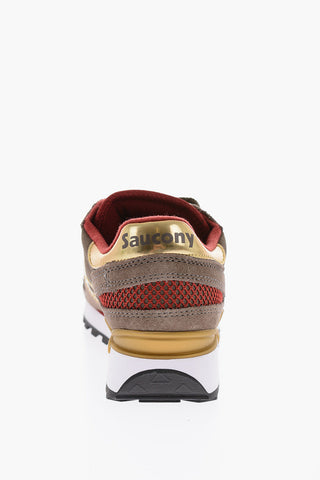 leather and fabric SHADOW ORIGINAL sneakers with golden details