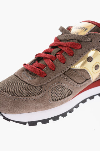 leather and fabric SHADOW ORIGINAL sneakers with golden details