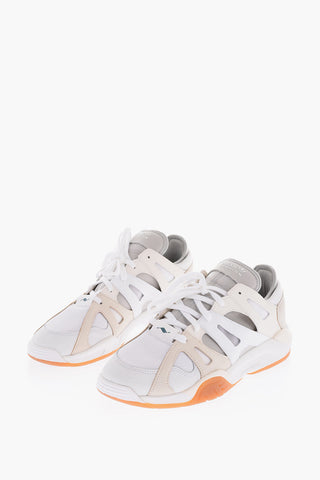 leather and fabric DIMENSION LO sneakers
