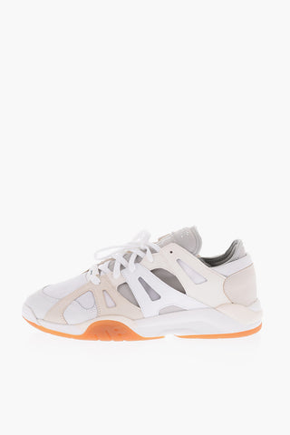 leather and fabric DIMENSION LO sneakers