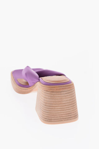 7cm square toe thong sandals