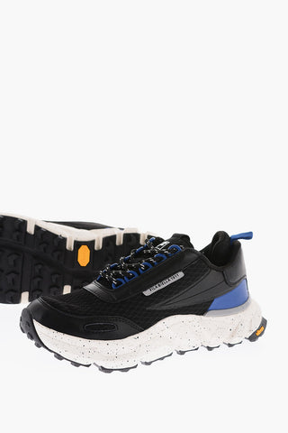 fabric SUPERHIKING sneakers with leather trimmings