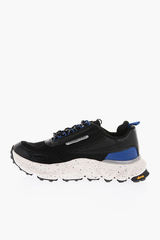 fabric SUPERHIKING sneakers with leather trimmings