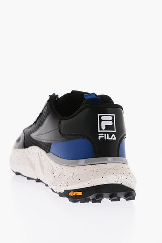 fabric SUPERHIKING sneakers with leather trimmings