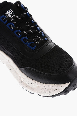 fabric SUPERHIKING sneakers with leather trimmings