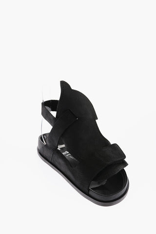 Sandali BUKAREST in pelle con chiusura in velcro