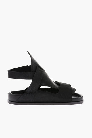 Sandali BUKAREST in pelle con chiusura in velcro