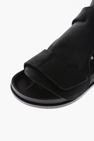 Sandali BUKAREST in pelle con chiusura in velcro
