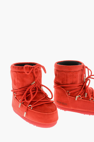 Moon Boots MARS a tinta unita in velluto