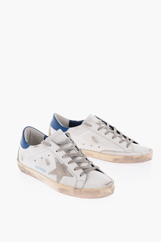 vintage effect leather SUPER-STAR CLASSIC sneakers