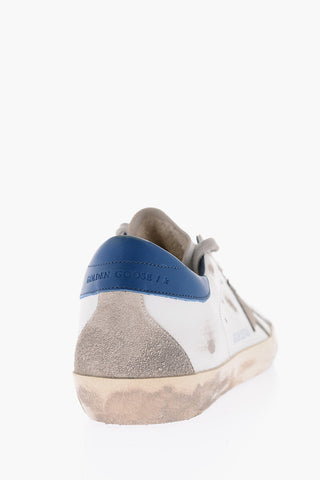 vintage effect leather SUPER-STAR CLASSIC sneakers