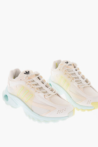 faux leather and fabric THESIA W sneakers