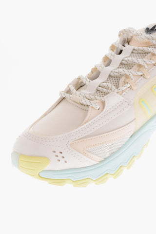 faux leather and fabric THESIA W sneakers