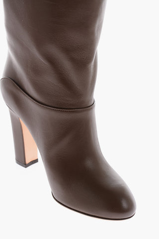 9.5cm almond toe KIKI leather Boots