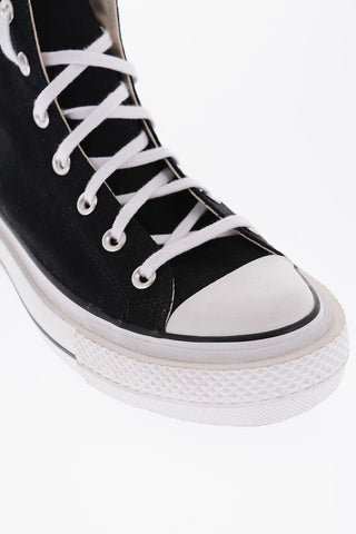 ALL STAR CHUCK TAYLOR fabric high-top sneakers with cotrasting sole