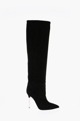 11cm suede Point Toe Stiletto Heel Boots