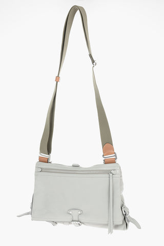MM11 textured leather shoulder bag