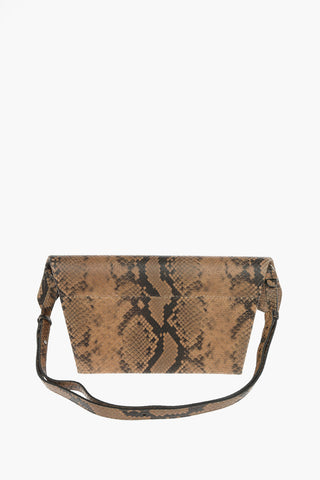 MM11 Python Effect Leather SNATCHED Bag