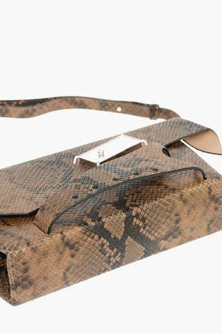 MM11 Python Effect Leather SNATCHED Bag