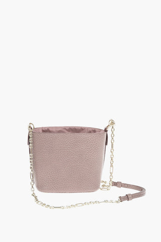 MM11 Textured Leather Mini Bucket Bag