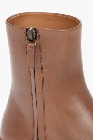 Leather BILLIE Ankle Booties with Side zip Fastening