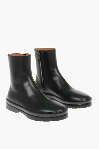 Leather BILLIE Ankle Booties with Side zip Fastening