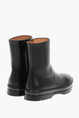 Leather BILLIE Ankle Booties with Side zip Fastening