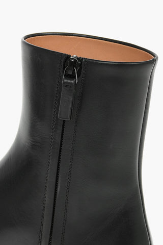 Leather BILLIE Ankle Booties with Side zip Fastening