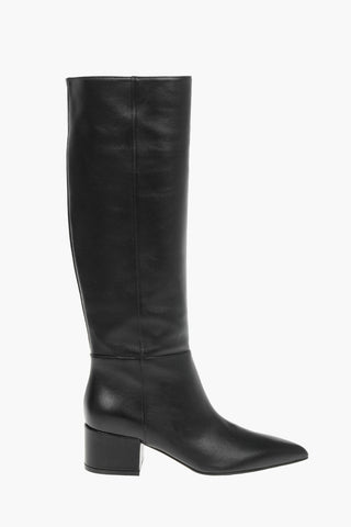 Soft Leather SEVENTY Pointed-toe Knee-high Boots with Side Zip 5,5cm