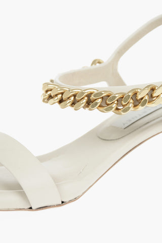 Faux-leather FALABELLA Sandals embellished with Chain 5cm