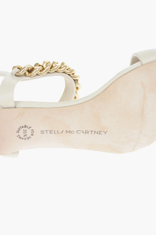 Faux-leather FALABELLA Sandals embellished with Chain 5cm
