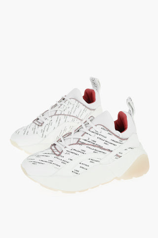 All-over Lettering Logo Printed ECLYPSE Sneakers with Chunky Sole