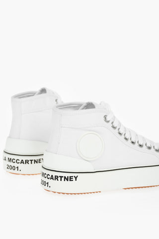 Canvas FUTEN High-top Sneakers with Lettering Logo