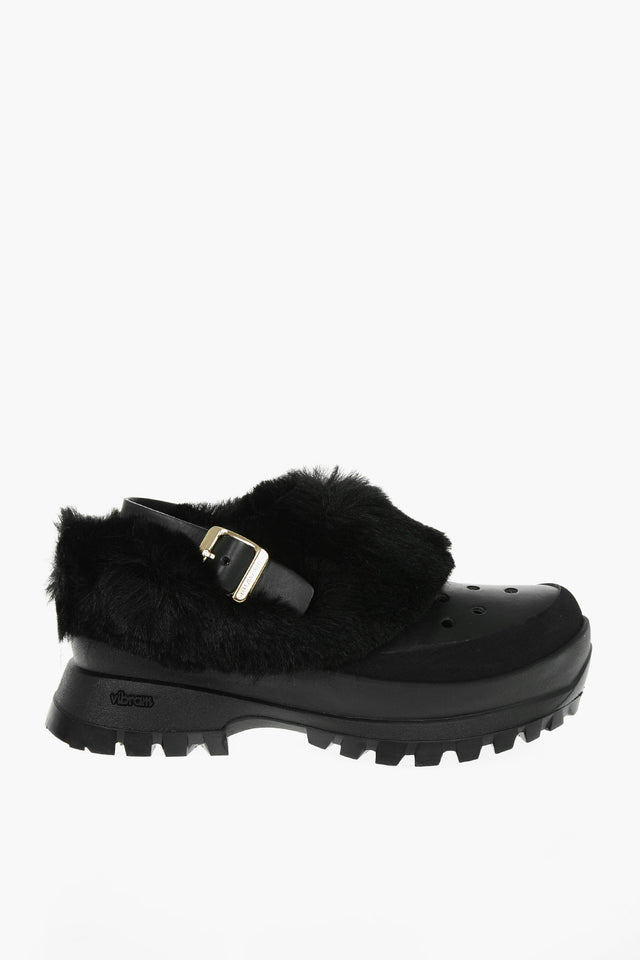 Stella McCartney – Mules TRACE con Dettaglio in Ecopelliccia e ...