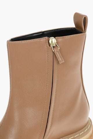 Faux-leather EMILIE Pointed-toed Ankle Boots with Chunky Platform Sole 7,5cm